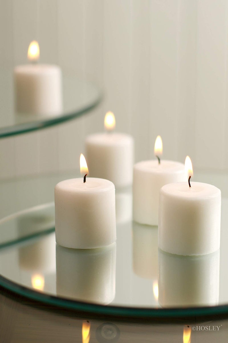 Hosley Set of 30 Unscented Ivory Votive Candles â€“ Bulk Pack, Clean-Burning, Long-Lasting 10-12 Hour Burn Time â€“ Ideal for Weddings, Home DÃ©cor, Spa, and Events - Image 2